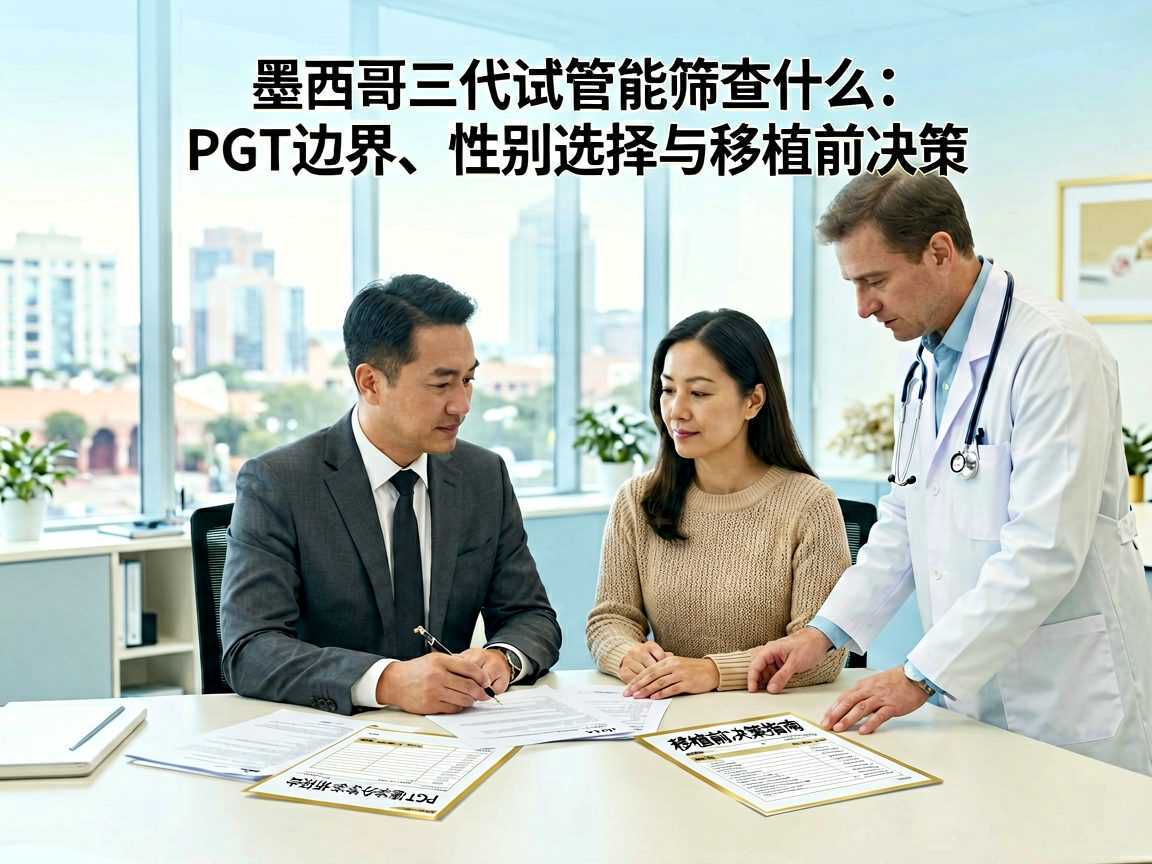 墨西哥三代试管能筛查什么:PGT边界、性别选择与移植前决策
